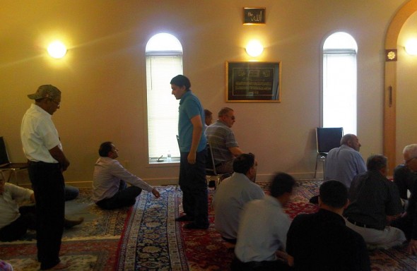 Before Jumah in Prayer Hall - Islamic Association of Sudbury - Friday July 26 2013