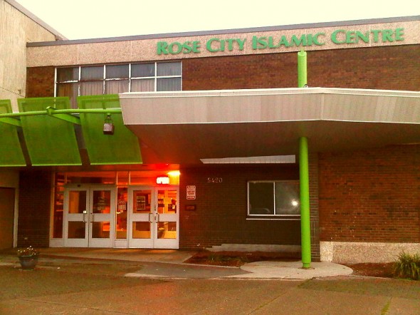 Rose City Islamic Centre front entrance Monday July 15 2013