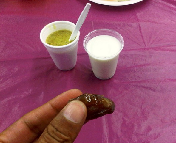 06 - Iftar Time, Cup of Soup and Cup of Milk and a Date, Islam Care Centre, Ottawa - Wednesday July 31 2013