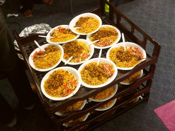 10 - Stacks of Iftar Dinner Plates, Islam Care Centre, Ottawa - Thursday July 31 2013