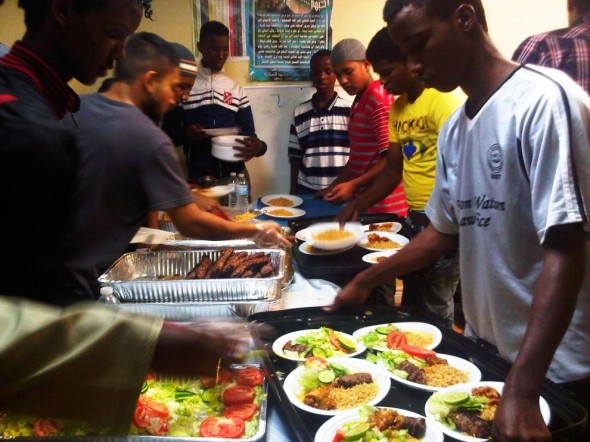 30 - Iftar Dinner plates, Hamilton Downtown Mosque - Wednesday August 7 2013
