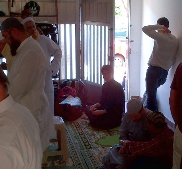 Brother Abdullah Inside Masjid in Medellin Colombia after Jumah Prayers Friday March 28 2014