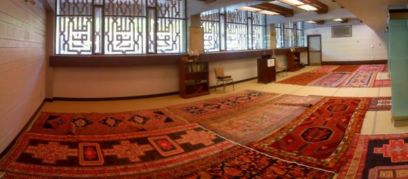 Noor Cultural Centre - Prayer Hall panoramic - 123 Wynford Drive, Don Mills - Friday Jumah June 19 2015