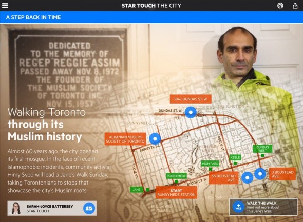 A STEP BACK IN TIME - Walking Toronto through its Muslim history - By Sarah-Joyce Battersby - Toronto Star Touch - December 19 2015