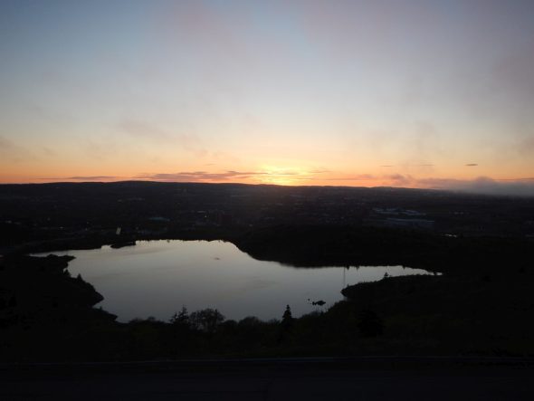 Sun has just set - From Signal Hill, St. John's Newfoundland, Sunday June 5 2016